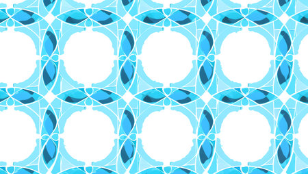 Seamless background pattern. Abstract kaleidoscope fabric design textureの素材