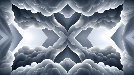 3d rendering of abstract fractal background for creative design looks like smokeの素材