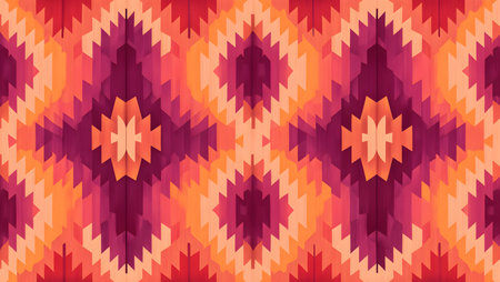 Seamless pattern with ethnic aztec ornament. Tribal vector background.の素材