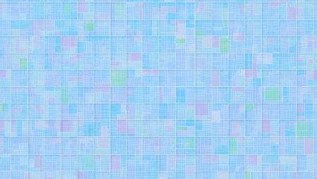 abstract blue background with squares and rectangles in rows and rowsの素材