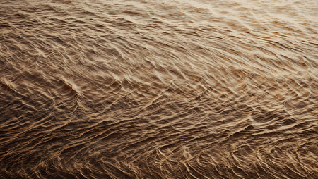 close up of water surface with ripples and waves in the seaの素材