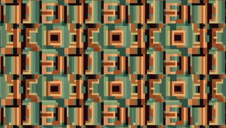 Seamless pattern background from a variety of multicolored squares.の素材