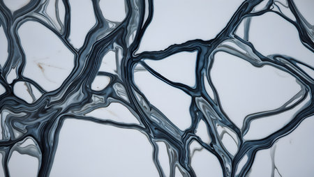 abstract background of black and white marble texture close-up.の素材