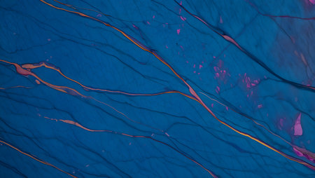 Abstract background of blue and red paint. Texture of acrylic paint.の素材