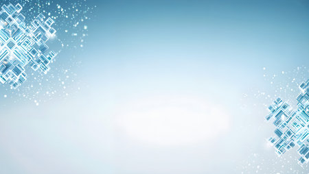 Abstract blue technology background with space for your text. Vector illustration.の素材