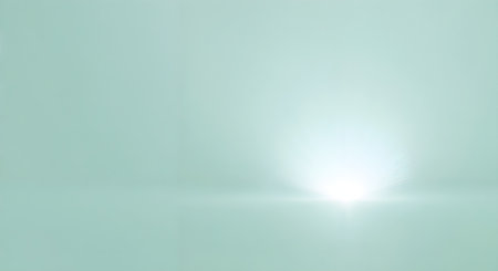 Abstract of light from the sun on a blue background. 3d renderingの素材