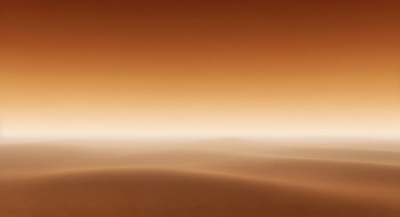Desert landscape with sand dunes at sunset. 3d renderingの素材