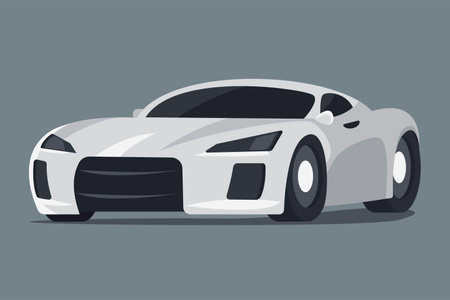 Sport Car Vector Illustration Isolated Element for Automotive Advertisements, Posters, Website Designsのイラスト素材