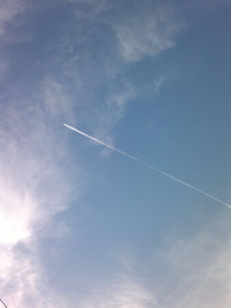 Plane-skyの写真素材