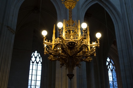 One of the many luster in the Nantes cathedral