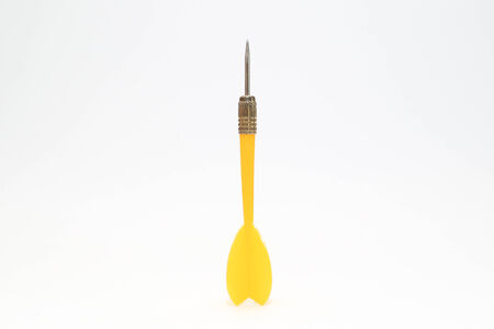 Yellow dart isolated の写真素材