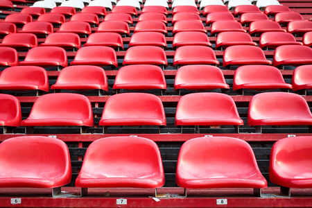 The empty sear at football stadium の写真素材