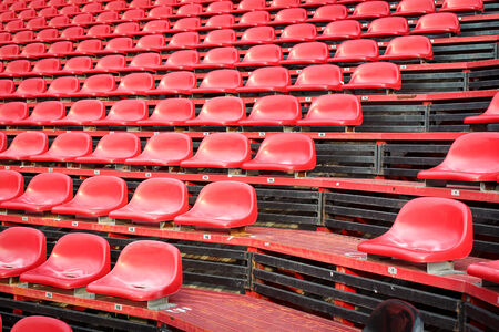 The empty sear at football stadium の写真素材