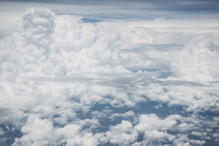 A group of high level cloud in sky from air plane の写真素材