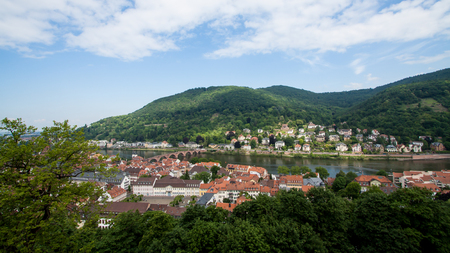 HEIDELBERG,GERMANY- MAY 18  The landscape of Heidelberg city on May 18, 2014 in,Germany のeditorial素材