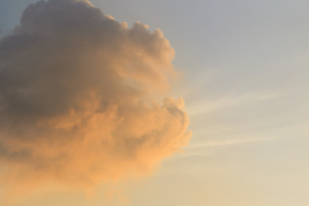 Beautiful cloud in sunset sky.の写真素材