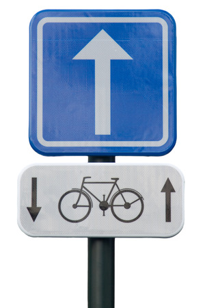 Bicycle lens sign.の写真素材