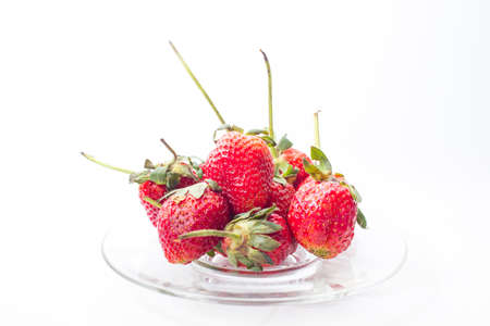 Fresh strawberry isolated.の写真素材