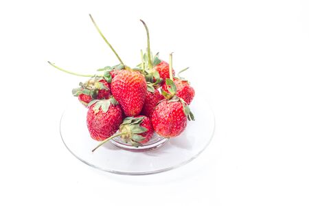 Fresh strawberry isolated.の写真素材