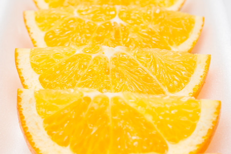 Fresh orange sliced.の写真素材