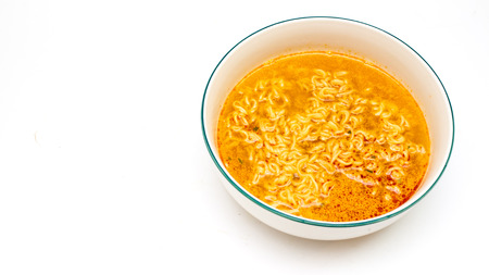 Instant noodle isolated.の写真素材