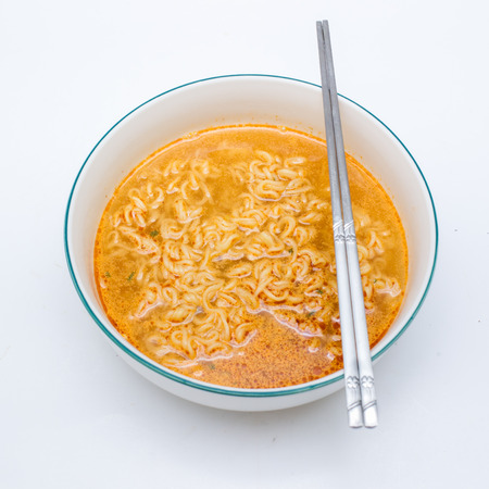 Instant noodle isolated.の写真素材