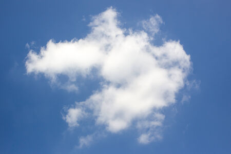 Cloud in clear sky.の写真素材