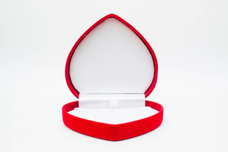 Luxury rad heart box isolated.の写真素材