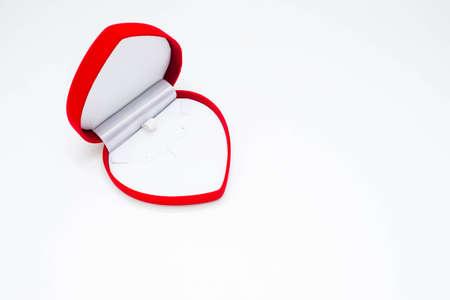 Luxury rad heart box isolated.の写真素材