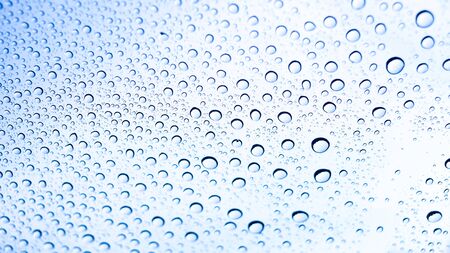 Raindrop on glass.の写真素材