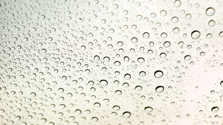 Raindrop on glass.の写真素材