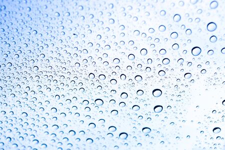 Raindrop on glass.の写真素材