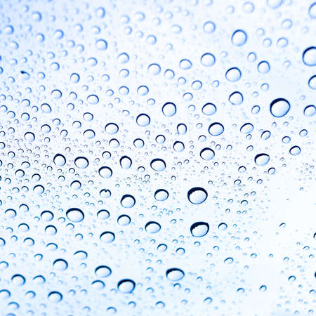 Raindrop on glass.の写真素材