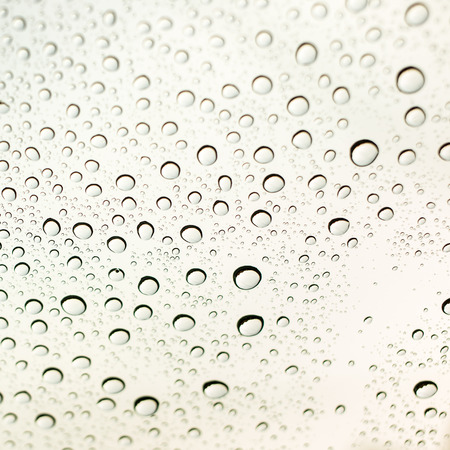 Raindrop on glass.の写真素材