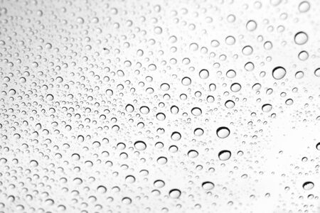Raindrop on glass.の写真素材