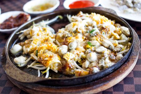 The chines oyster omelette.の写真素材