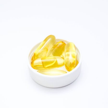 Fish oil capsule.の写真素材