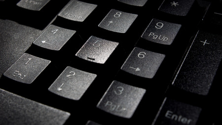Number pad on keyboard.の写真素材