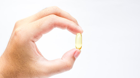 Fish oil capsule.の写真素材