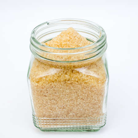 Brown sugar in bottle.の写真素材