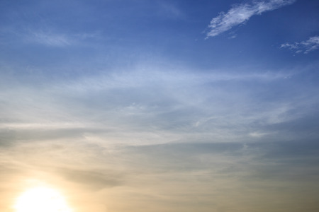 View of beautiful sky in sunset.の写真素材