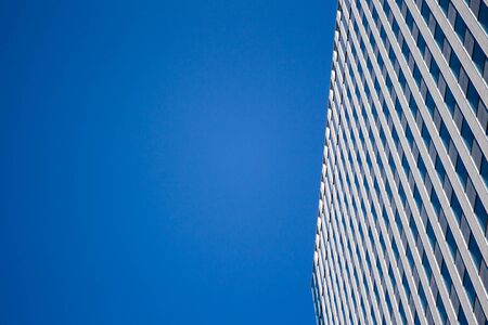 Windows at high modern building close up in Hokkaido Japan.の写真素材