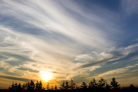 Beautiful sunset sky and cloud.の写真素材