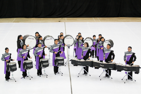 BANGKOK,THAILAND-AUGUST 21 : The photograph of Thailand International Drumline Contest 2015 at Chan Chai Acadium in August 23 2015.のeditorial素材