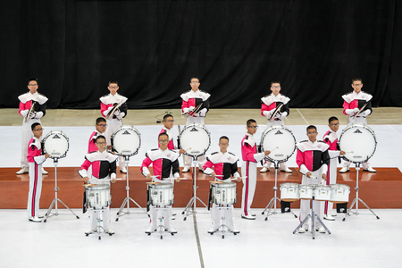 BANGKOK,THAILAND-AUGUST 21 : The photograph of Thailand International Drumline Contest 2015 at Chan Chai Acadium in August 23 2015.のeditorial素材