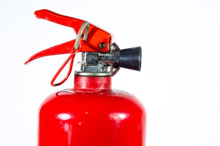 Old fire extinguisher isolated.の写真素材