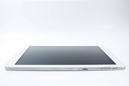 White tablet isolated.の写真素材