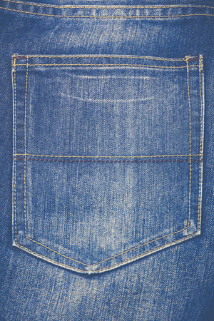 Native jean pocket background. Vintage filteredの写真素材