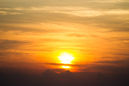 Sun set sky background.の写真素材