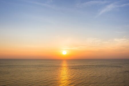 Beautiful sun rise at beach.の写真素材